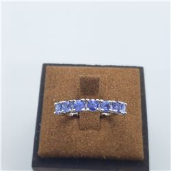 SILVER TANZANITE(1.2CT)  RING (~SIZE 6.75)
