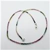 Image 2 : SILVER TOURMALINE 16"  NECKLACE