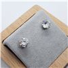 Image 2 : 10K YELLOW GOLD CZ 6.5MM  EARRINGS