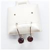 Image 1 : SILVER GARNET EARRINGS