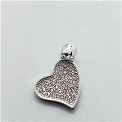 SILVER CUBIC ZIRCONIA  PENDANT