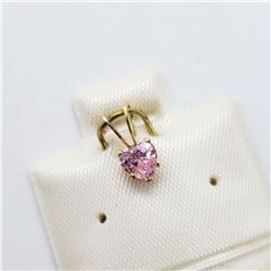 14K YELLOW GOLD CUBIC ZIRCONIA  PENDANT