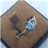 Image 2 : SILVER BLUE TOPAZ  RING (~SIZE 6)