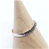 Image 2 : SILVER MARCASITE  RING (~SIZE 6.25)