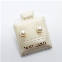 14K YELLOW GOLD CULTURE PEARL5-5.5MM