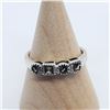 Image 1 : SILVER MARCASITE  RING (~SIZE 6)