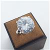 Image 2 : SILVER BIG CZ  RING (~SIZE 6)