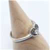 Image 2 : SILVER CUBIC ZIRCONIA  RING (~SIZE 7)
