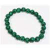 Image 1 : #175-NATURAL MALACHITE BEAD BRACELET 8mm/7.5"