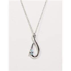 #97-BLUE TOPAZ NECKLACE & PENDANT