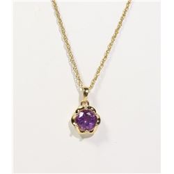 #139-AMETHYST NECKLACE/PENDANT