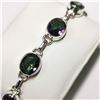 Image 1 : SILVER MYSTIC TOPAZ FLEXIBLE SIZE BRACELET