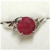 Image 4 : 10K WHITE GOLD BERMESS RUBY(2.25CT) DIAMOND(0.1CT)