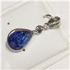 Image 2 : 14K WHITE GOLD TANZANITE(2.2CT) DIAMOND(0.1CT)