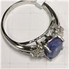 Image 2 : 14K WHITE GOLD TANZANITE(1.9CT) DIAMOND(0.2CT)