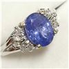 Image 7 : 14K WHITE GOLD TANZANITE(1.9CT) DIAMOND(0.2CT)