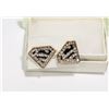 Image 1 : NEW WOMAN'S RHINESTONE SUPERMAN EARRINGS