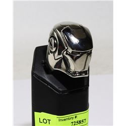NEW IRONMAN HEAD STEEL MENS RING -