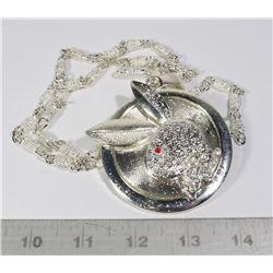 PLAYBOY BUNNY MEDALLION WITH CHAIN