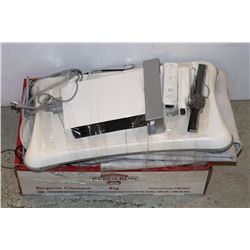 WII BOX, 2 DANCE MATS, 2 CONTROLLERS, STEPPER