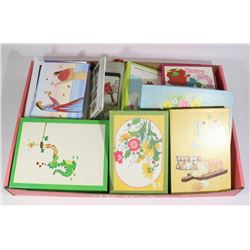 FLAT OF VARIETY BOXED/LOOSE ALL OCCASION CARDS,