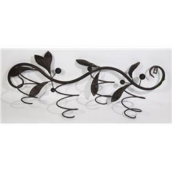 HANGING METAL ART WINE RACK