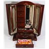 Image 1 : TALL JEWELRY BOX LOADS OF JEWELRY IN DRAWERS
