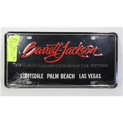 SEALED BARRETT-JACKSON LICENSE PLATE