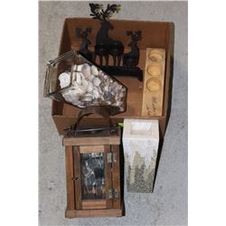 DECORATIVE ASSORTED ITEMS- BOX LOT