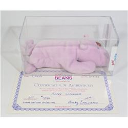 TY HAPPY THE LAVENDER HIPPO  3RD GEN