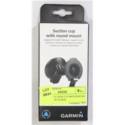 GARMIN SUCTION CUP WITH ROUND MOUNT NEW IN BOX