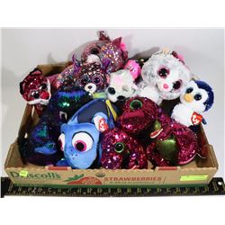 FLAT OF ASSORTED TY PLUSH TOYS