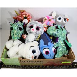 FLAT OF ASSORTED TY PLUSH TOYS