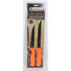 NEW WILDFISH 2PC FISH FILLET KNIFE SET