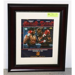 COLLECTIBLE HAGLER VS DURAN FIGHT PROGRAM WORLD