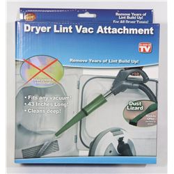 NEW DRYER LINT VAC ATTACHMENT, FITS ANY VACUUM