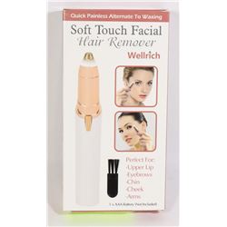 NEW SOFT TOUCH FACIAL HAIR REMOVER WITH BUILT IN