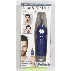 NEW NOSE & EAR HAIR TRIMMER (USES ONE AA BATTERY)