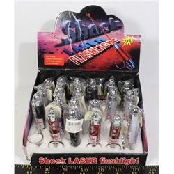 RETAIL DISPLAY MOSTLY FULL OF LAZER SHOCK