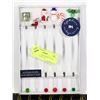 Image 1 : NEW CHRISTMAS THEME GLASS STIR STICKS SET OF 6