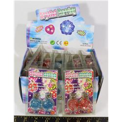 RETAIL DISPLAY OF LIGHT UP "CRYSTAL EARRINGS"