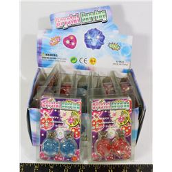 RETAIL DISPLAY OF LIGHT UP "CRYSTAL EARRINGS"