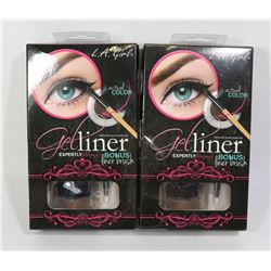 TWO PACKS OF GEL LINER WITH BONUS LINER BRUSH