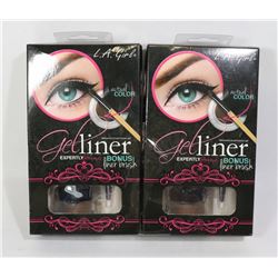 TWO PACKS OF GEL LINER WITH BONUS LINER BRUSH