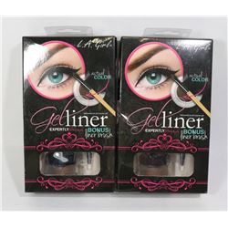 TWO PACKS OF GEL LINER WITH BONUS LINER BRUSH