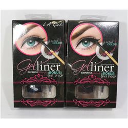 TWO PACKS OF GEL LINER WITH BONUS LINER BRUSH