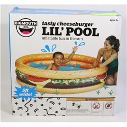 NEW TASTY CHEESE BURGER LIL' POOL