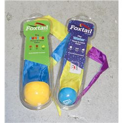 LOT OF TWO FOXTAIL CATCH AND THROW GAME