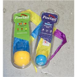 LOT OF TWO FOXTAIL CATCH AND THROW GAME