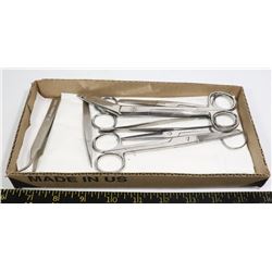1 BOX OF 8 PIECES OF MEDICAL TOOLS AND SCISSORS